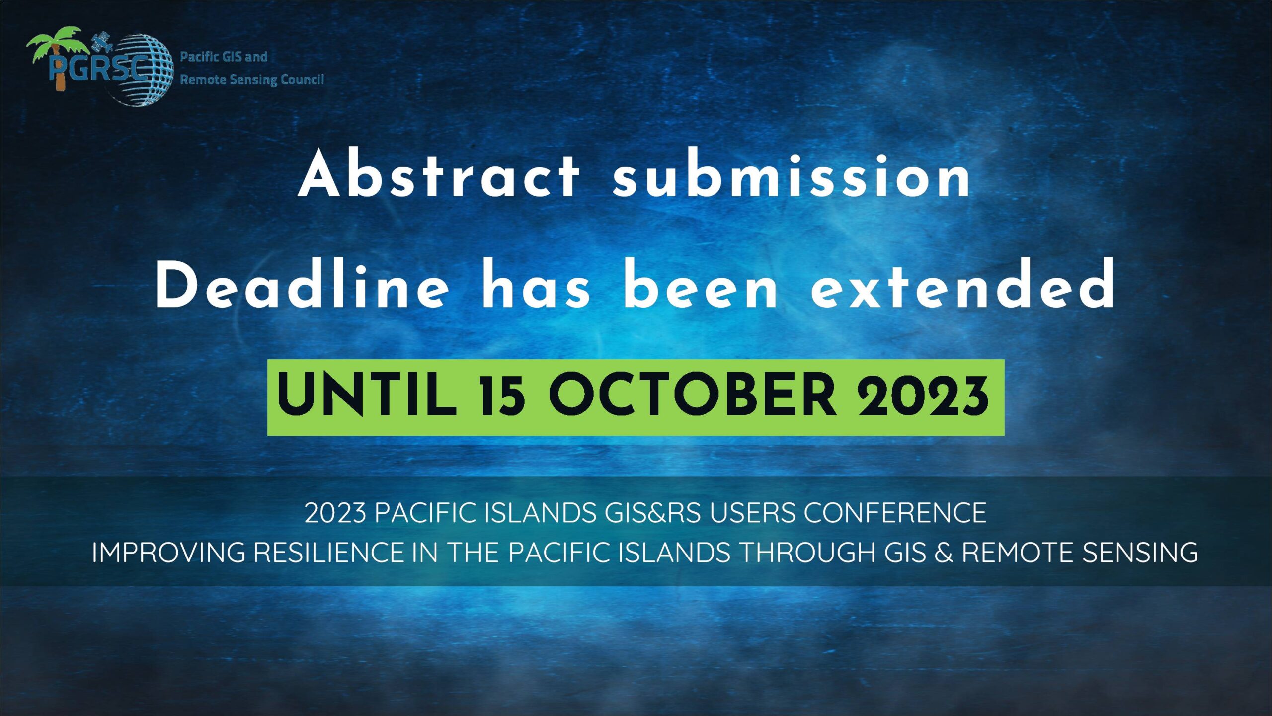 Extended deadline for abstract submission!